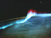 Aurora viewed from Space Shuttle - click for enlargement- size=13K