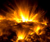 TRACE solar flare image, Mar 2001 - click for enlargement- size=48K