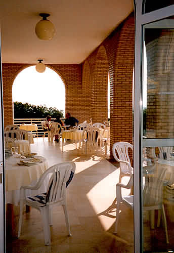 View of Drinks and Lunch Balcony area - Hotel Olimpo - Isla - Cantabria - Northern Spain