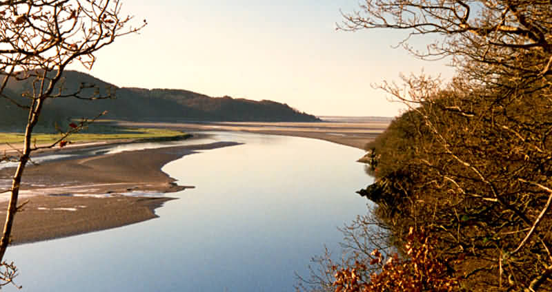 view from head of estuary looking back towards sea