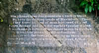 Poem engraved into rock below Dinas Oleu - full size view =46K